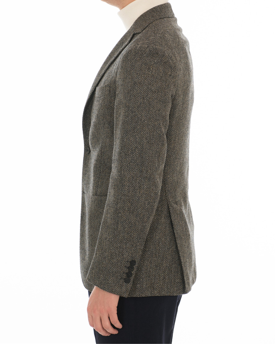 Herre | Dressjakker | The Gigi | Herringbone Tweed Blazer Grey
