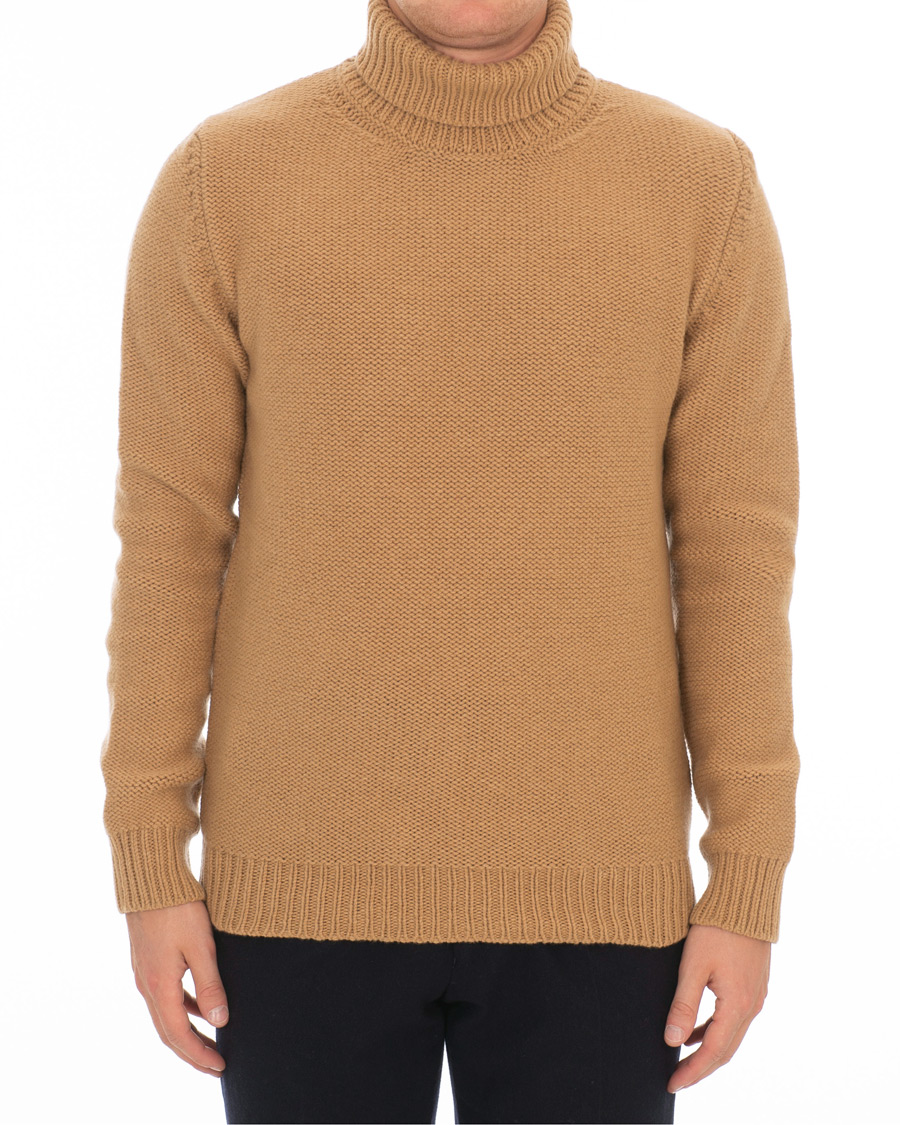 Herre | Gensere | The Gigi | Jeffrey Heavy Knitted Turtleneck Sweater Camel