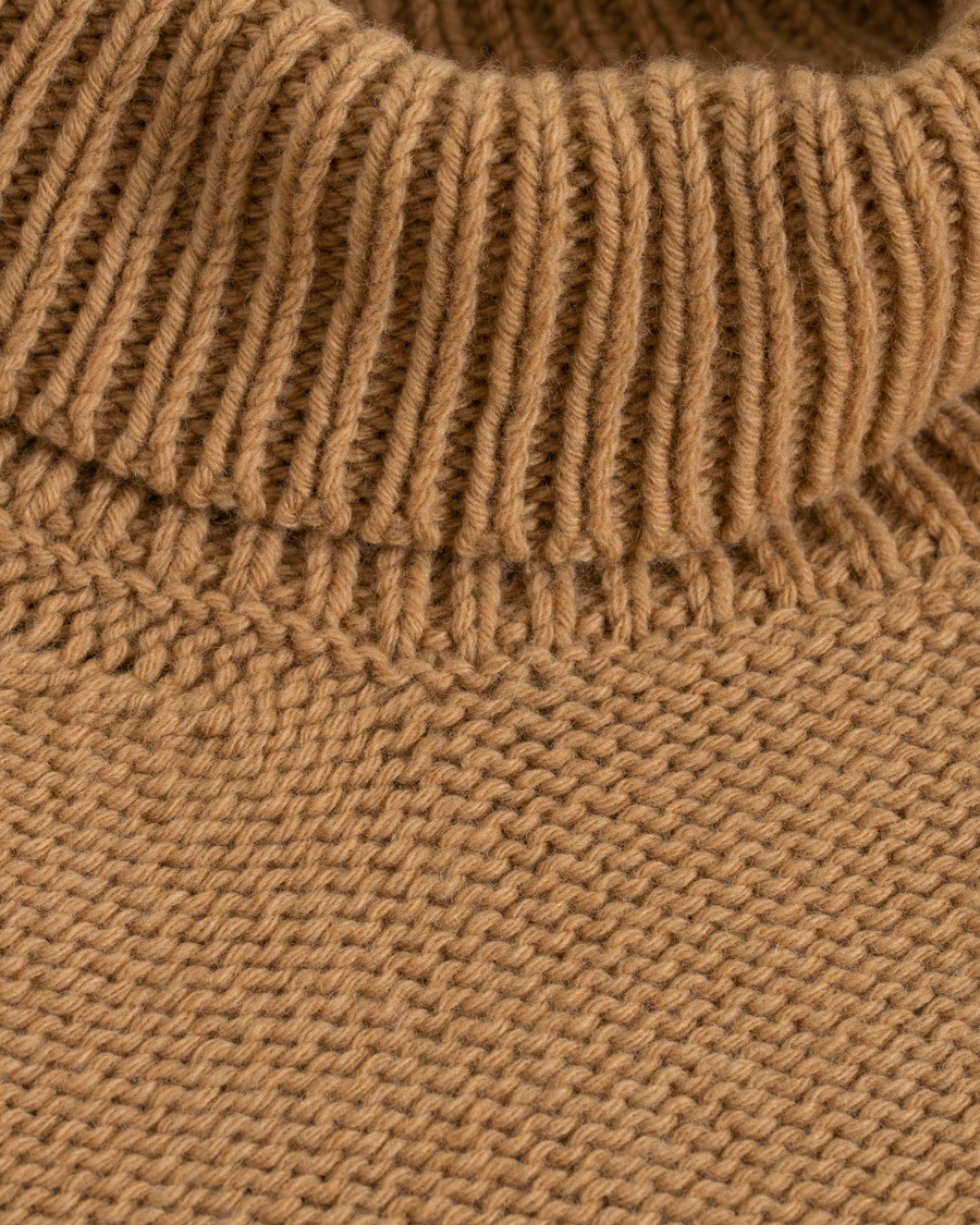 Herre | Gensere | The Gigi | Jeffrey Heavy Knitted Turtleneck Sweater Camel