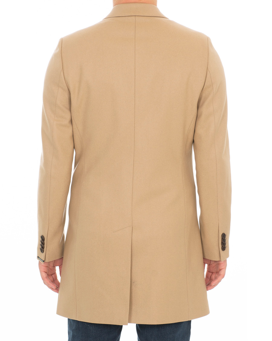 Herre | Jakker | J.Lindeberg | Wolger Compact Melton Coat Sand