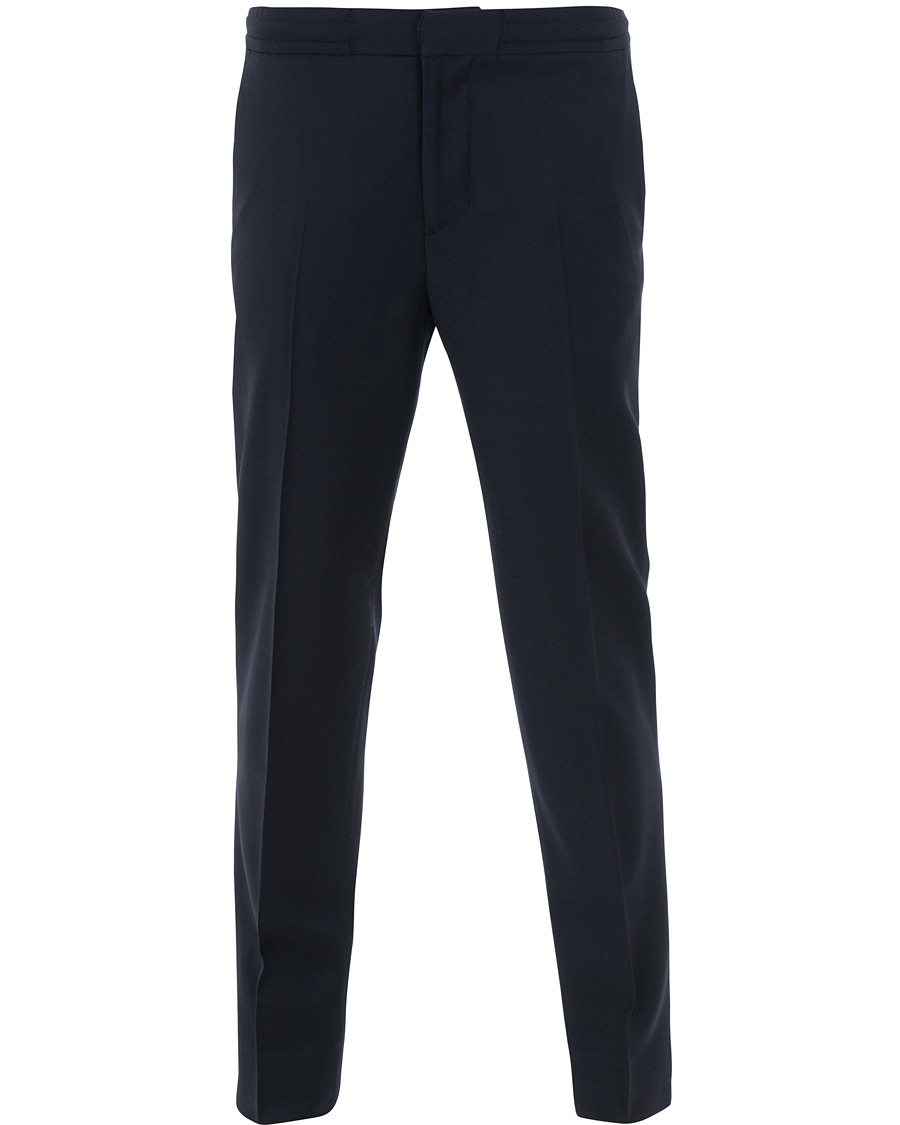 Herre | Bukser | J.Lindeberg | Sasha Drawstring Flannel Trousers Navy