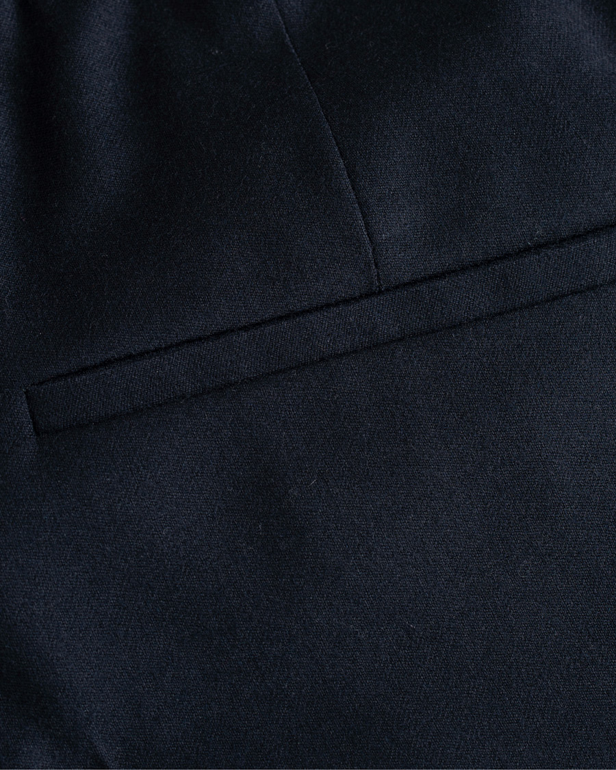 Herre | Bukser | J.Lindeberg | Sasha Drawstring Flannel Trousers Navy