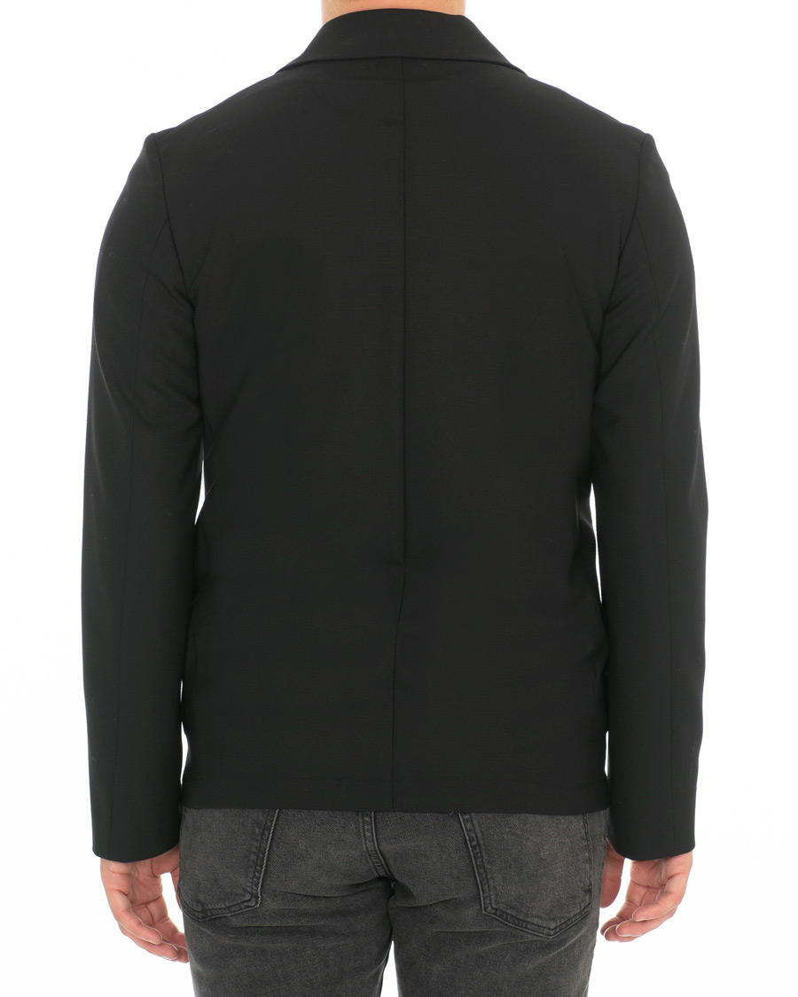 Herre | Skjorter | J.Lindeberg | Oxford Sport Stretch Wool Overshirt Black