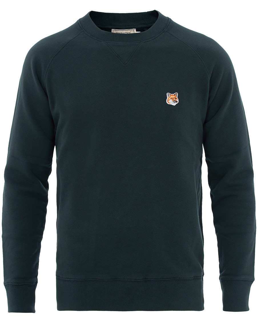 Herre | Gensere | Maison Kitsuné | Sweatshirt Fox Head Patch Forest Green