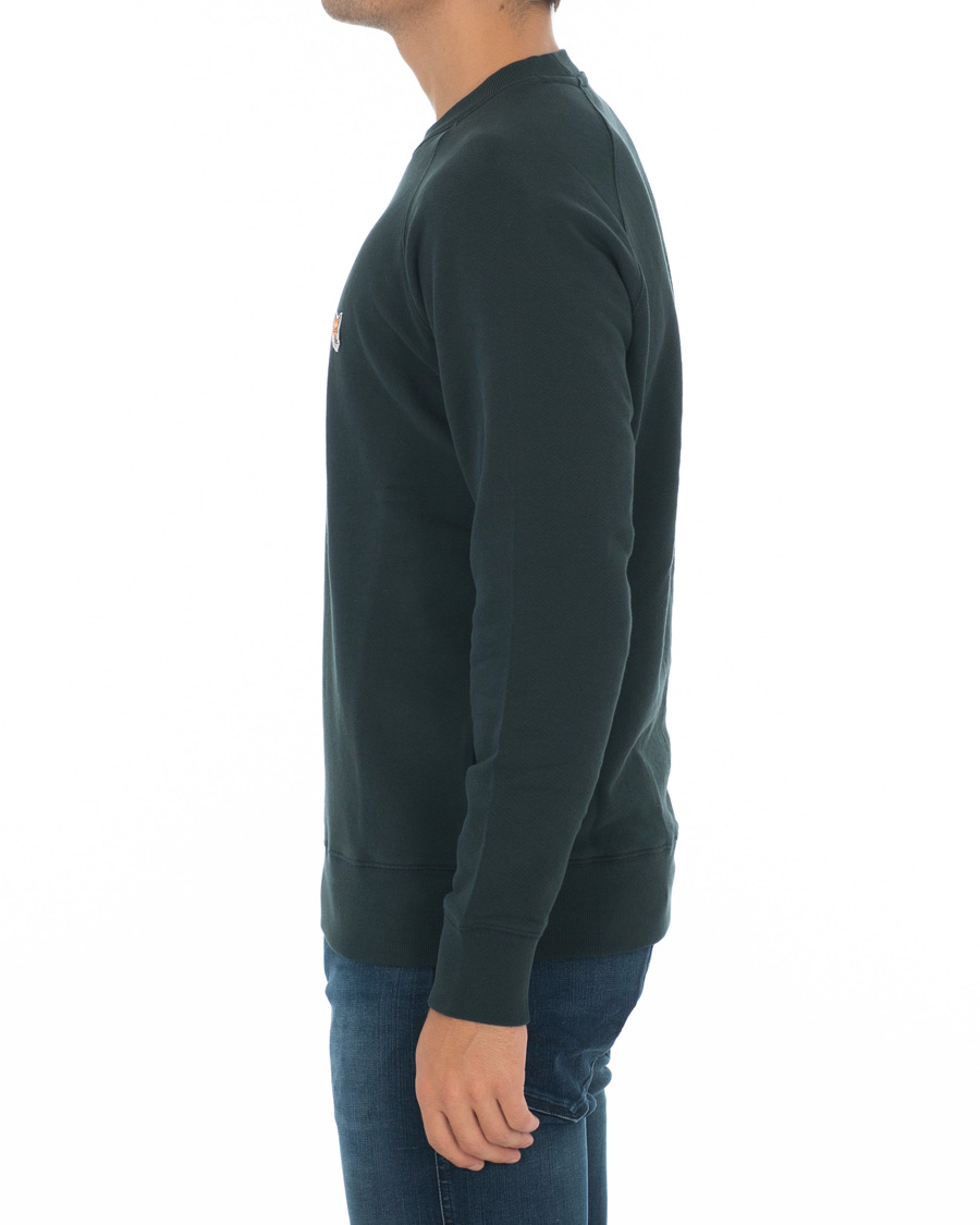 Herre | Gensere | Maison Kitsuné | Sweatshirt Fox Head Patch Forest Green