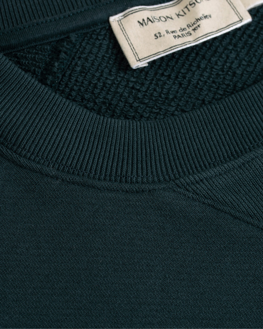 Herre | Gensere | Maison Kitsuné | Sweatshirt Fox Head Patch Forest Green