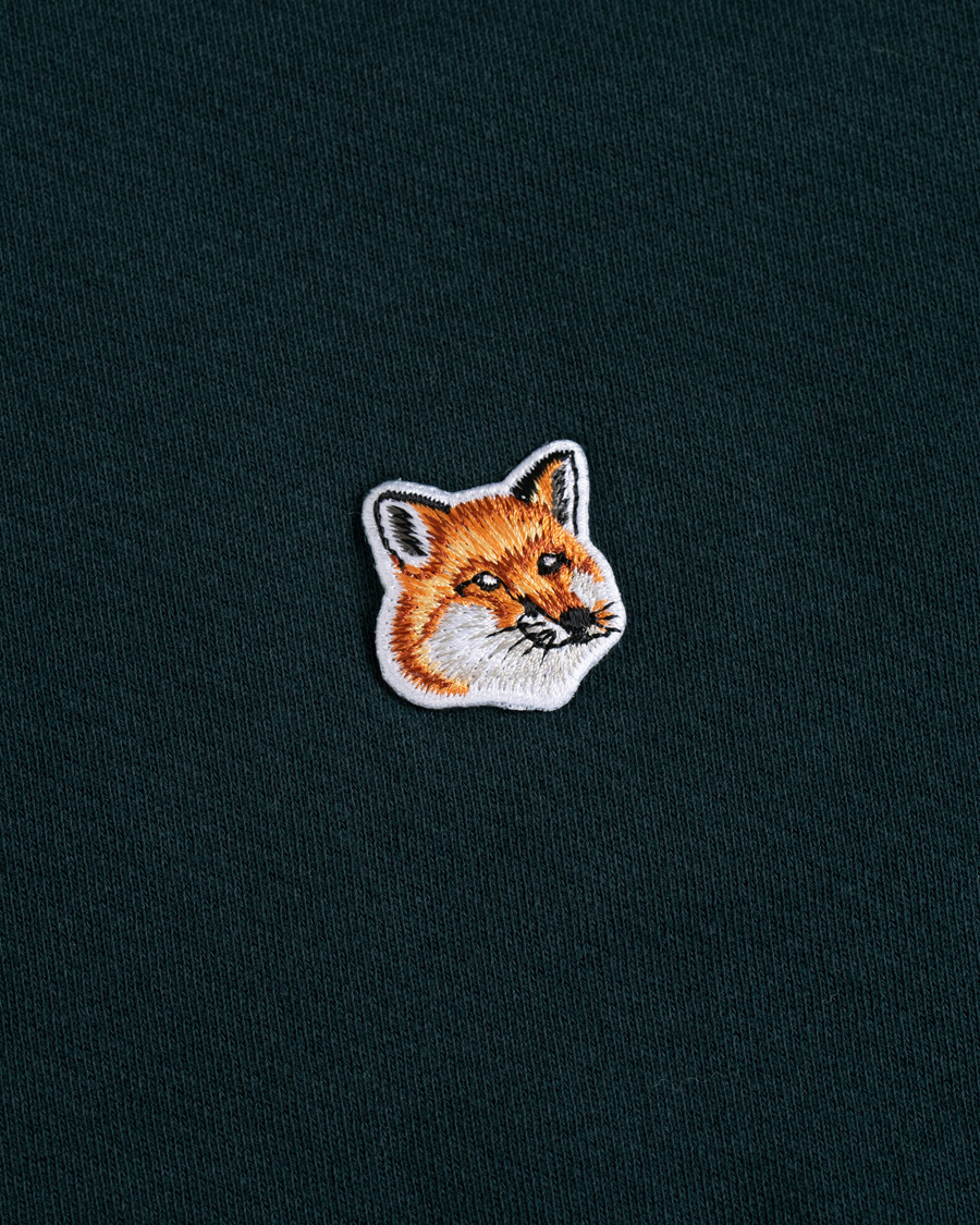 Herre | Gensere | Maison Kitsuné | Sweatshirt Fox Head Patch Forest Green