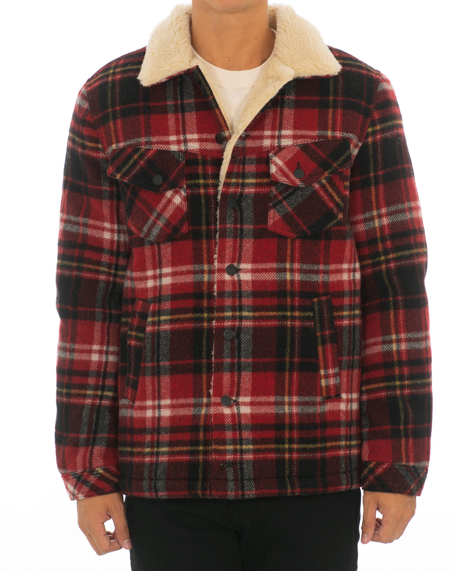 Herre | Jakker | Nudie Jeans | Lenny Plaid Jacket Red Alert
