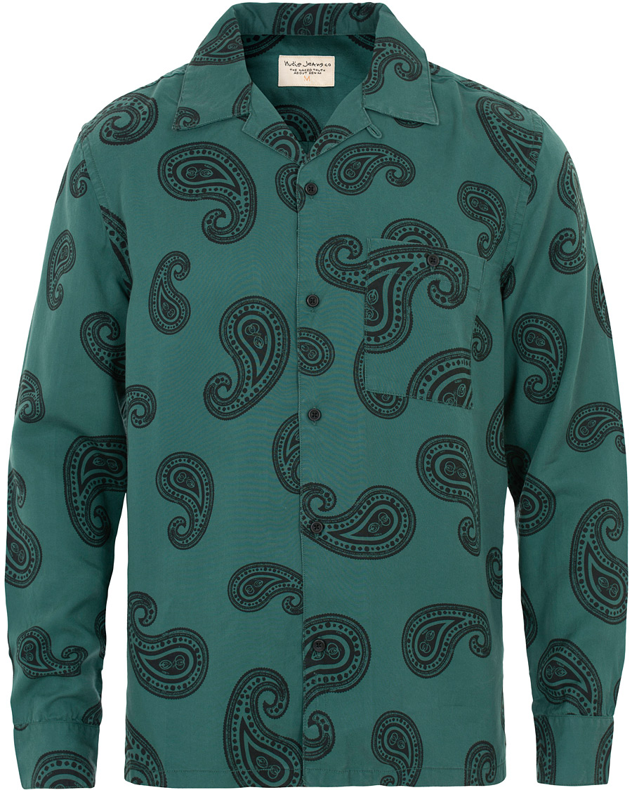 Herre | Skjorter | Nudie Jeans | Vidar Paisley Shirt Kattegat