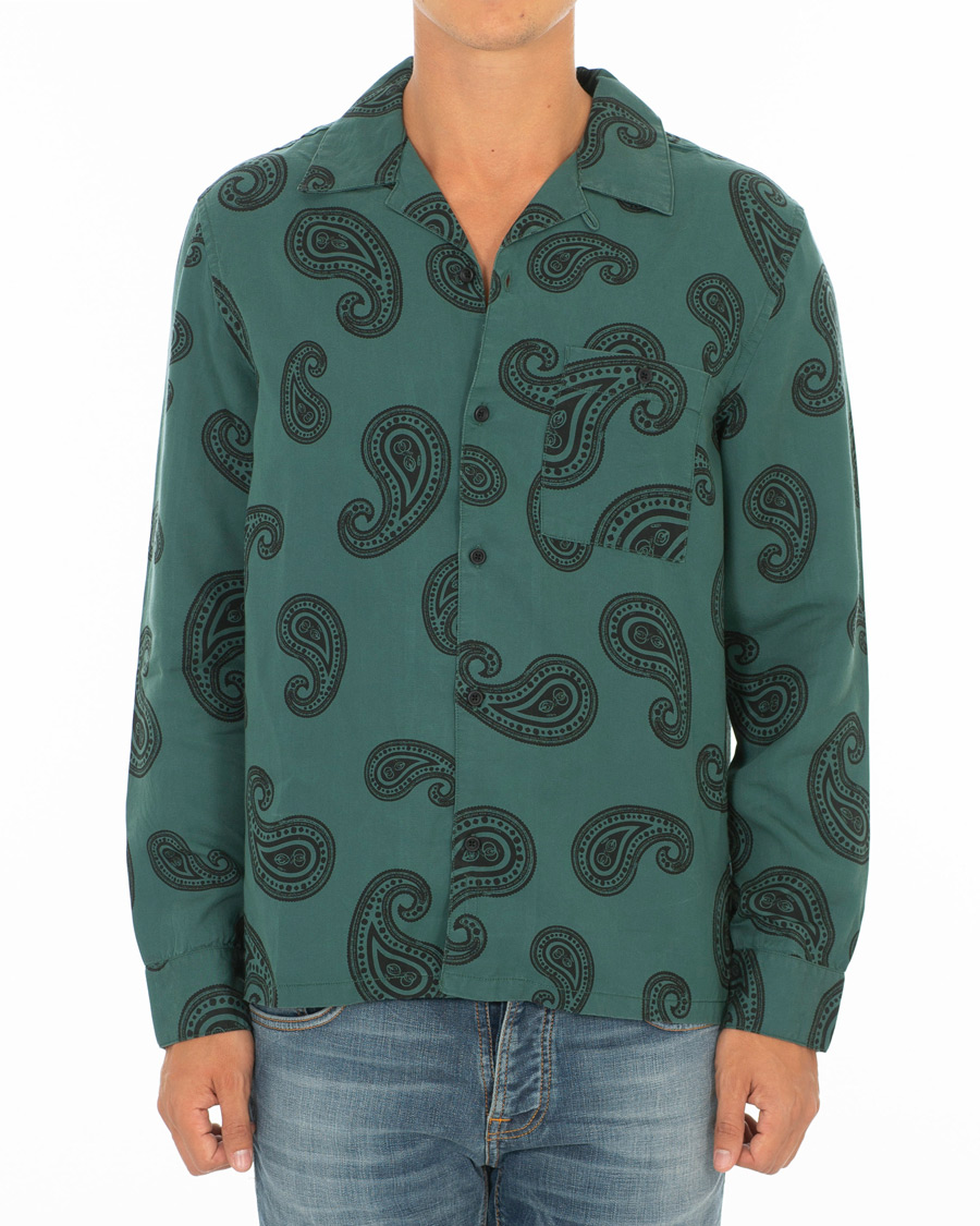 Herre | Skjorter | Nudie Jeans | Vidar Paisley Shirt Kattegat