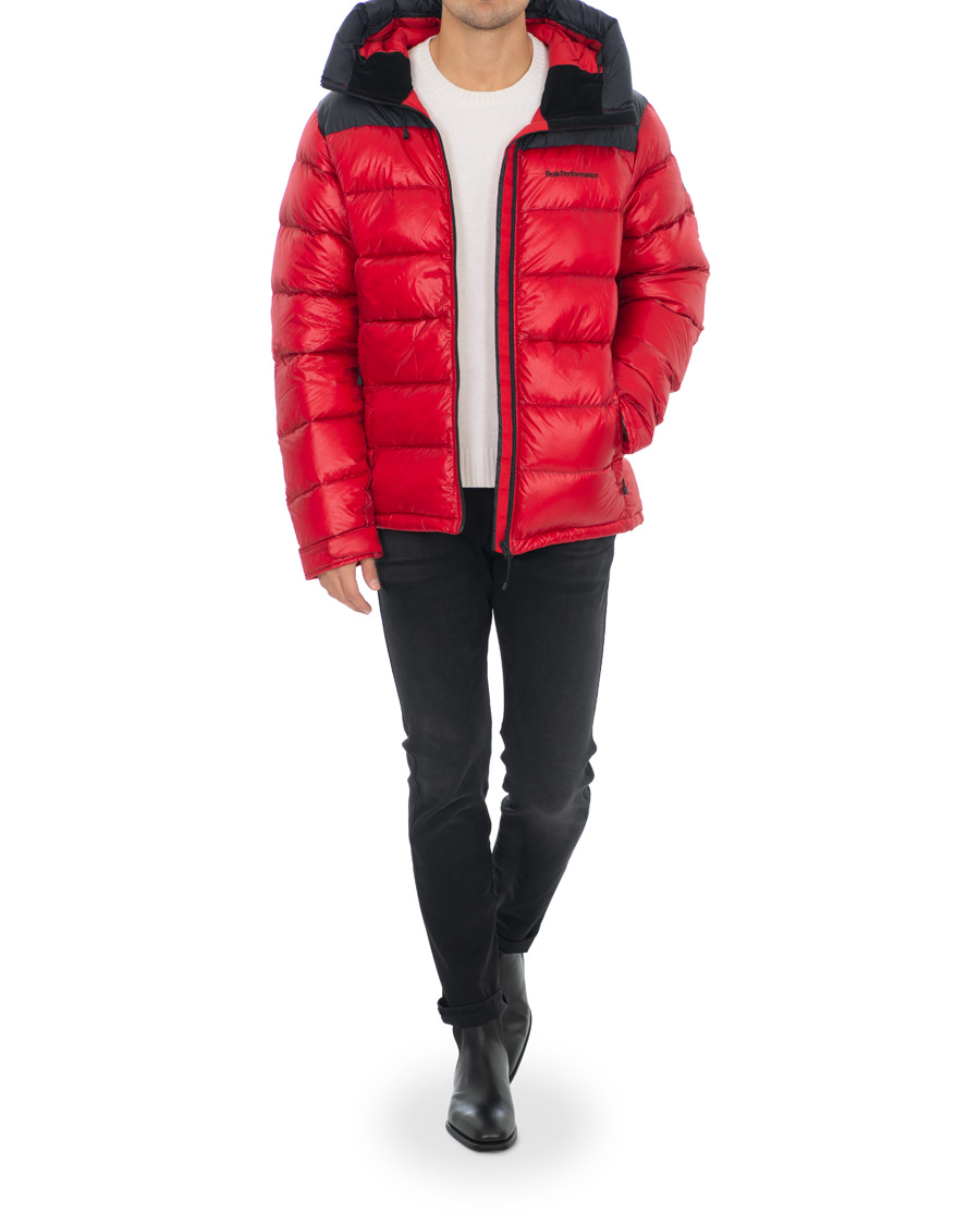 Herre | Jakker | Peak Performance | Frost Glacier Down Hood Jacket Red
