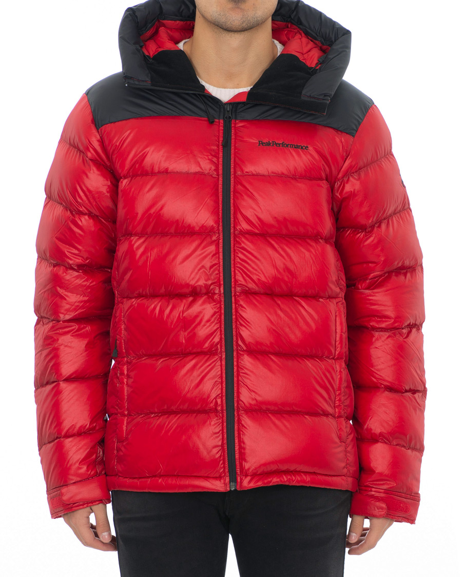 Herre | Jakker | Peak Performance | Frost Glacier Down Hood Jacket Red