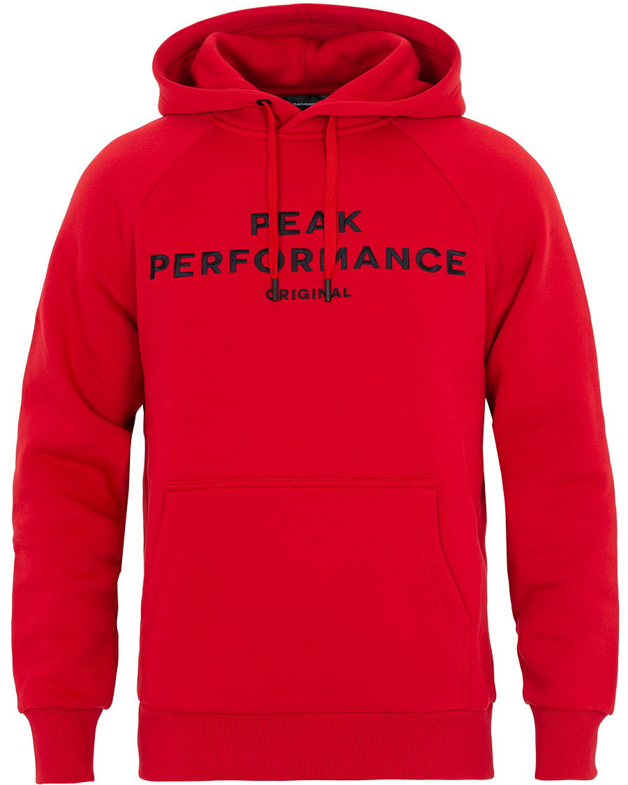 Herre | Gensere | Peak Performance | Logo Hoodie Red