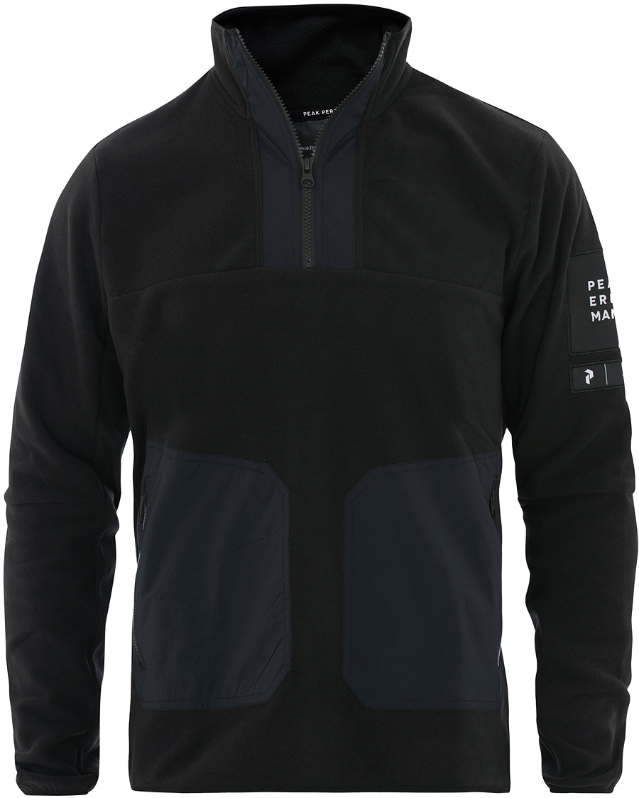 Herre | Gensere | Peak Performance | Fleece Half Zip Black
