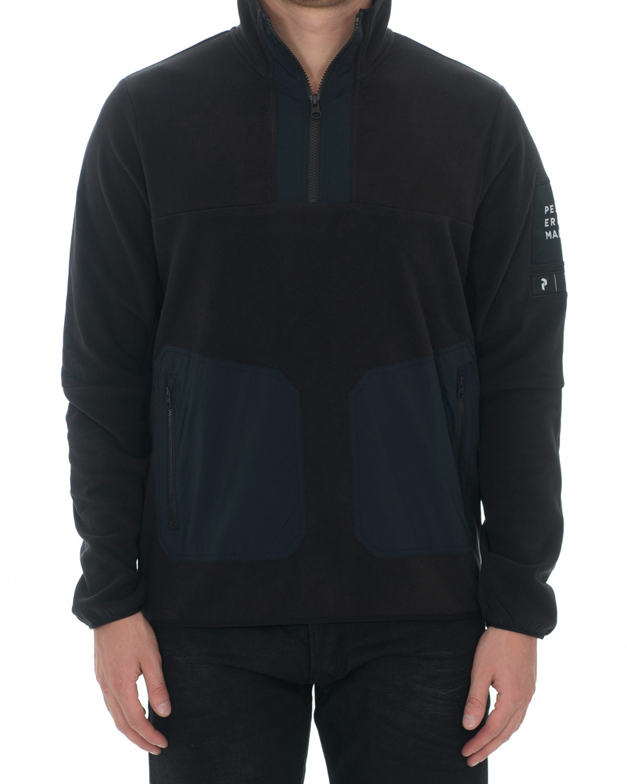 Herre | Gensere | Peak Performance | Fleece Half Zip Black