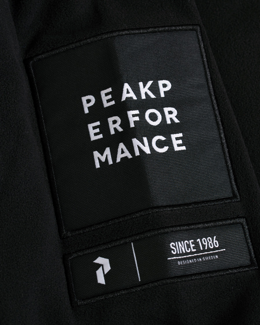Herre | Gensere | Peak Performance | Fleece Half Zip Black