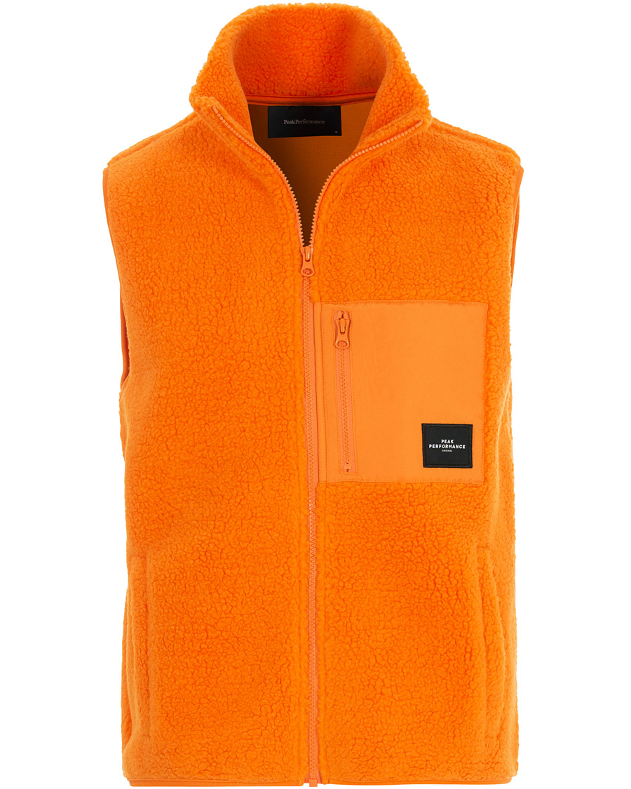 Herre | Jakker | Peak Performance | Fleece Vest Orange
