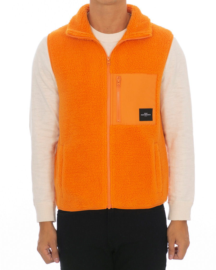 Herre | Jakker | Peak Performance | Fleece Vest Orange