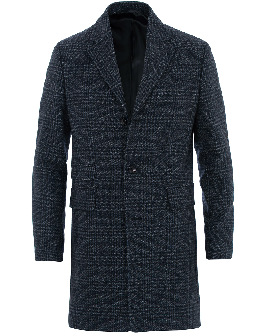 Herre | Jakker | Morris | Wesley Check Coat Navy