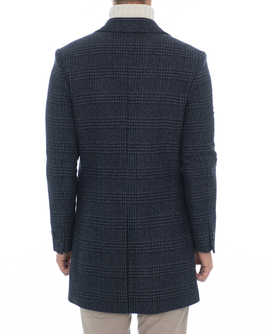Herre | Jakker | Morris | Wesley Check Coat Navy