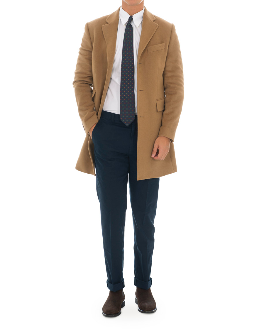 Herre | Jakker | Morris | Wesley Wool/Cashmere Coat Beige