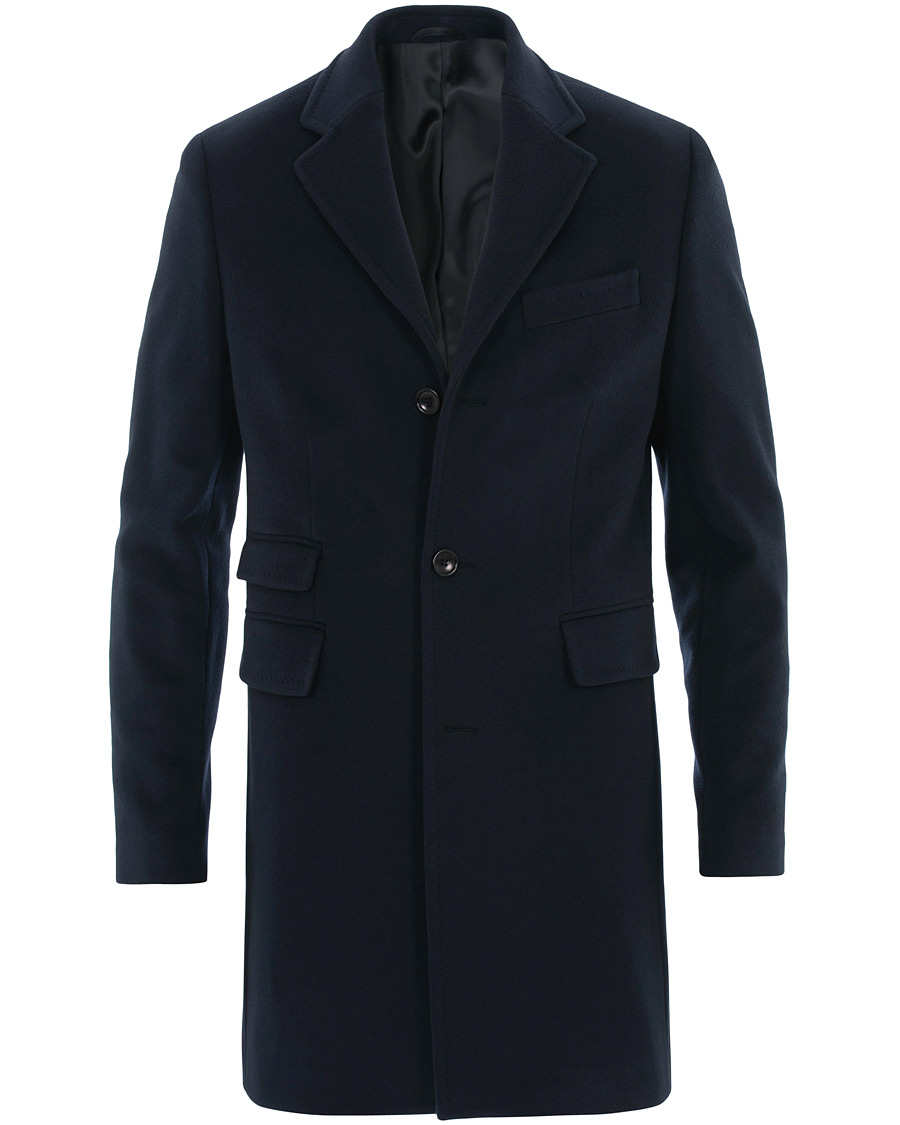 Herre | Jakker | Morris | Wesley Wool/Cashmere Coat Navy