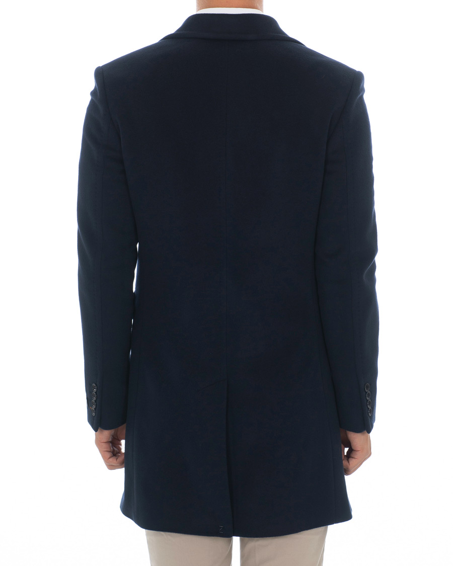 Herre | Jakker | Morris | Wesley Wool/Cashmere Coat Navy