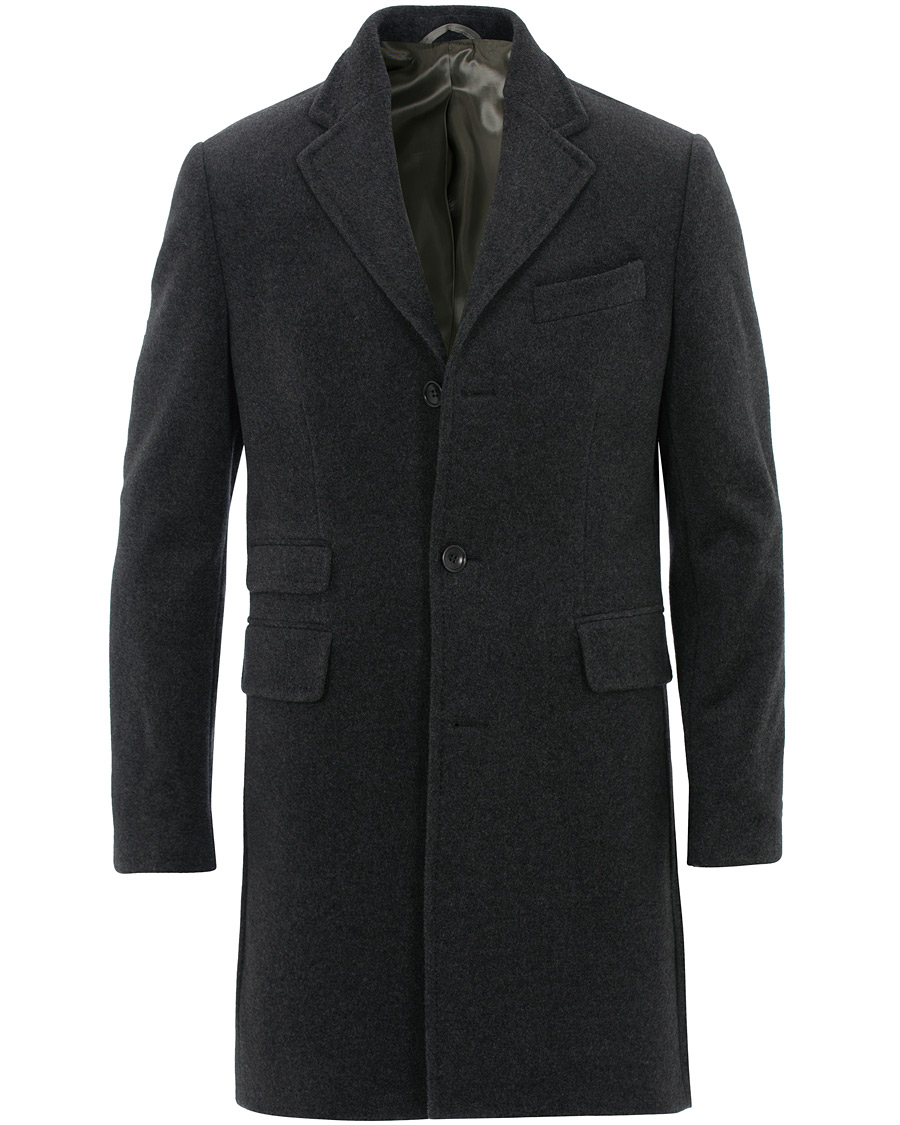Herre | Jakker | Morris | Wesley Wool/Cashmere Coat Antracite