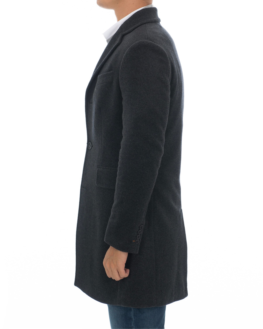 Herre | Jakker | Morris | Wesley Wool/Cashmere Coat Antracite