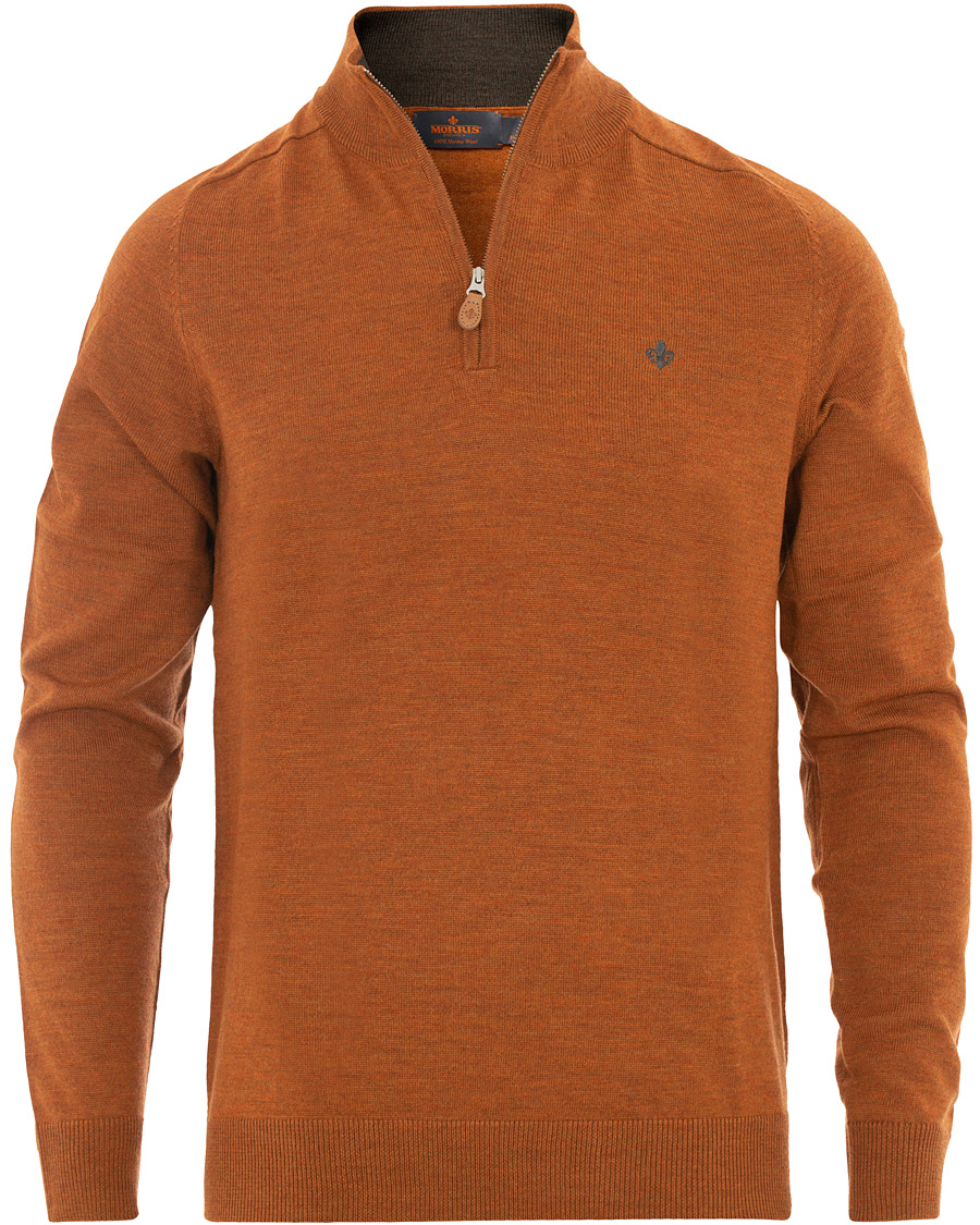 Herre | Gensere | Morris | John Merino Half Zip Camel