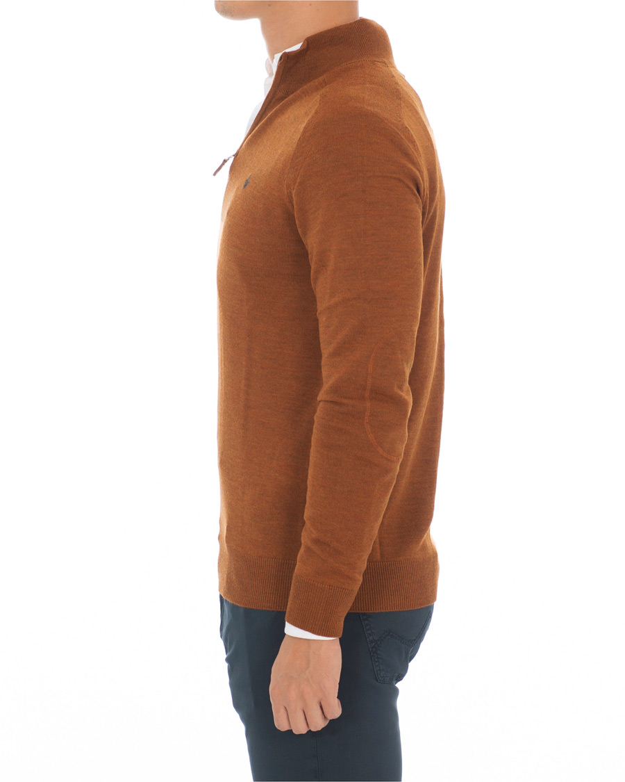 Herre | Gensere | Morris | John Merino Half Zip Camel