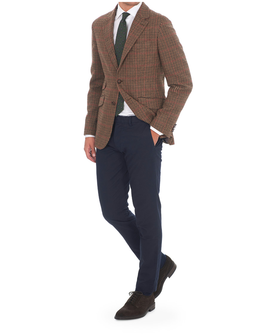 Herre | Dressjakker | Morris | Strafford Tweed Check Blazer Brown
