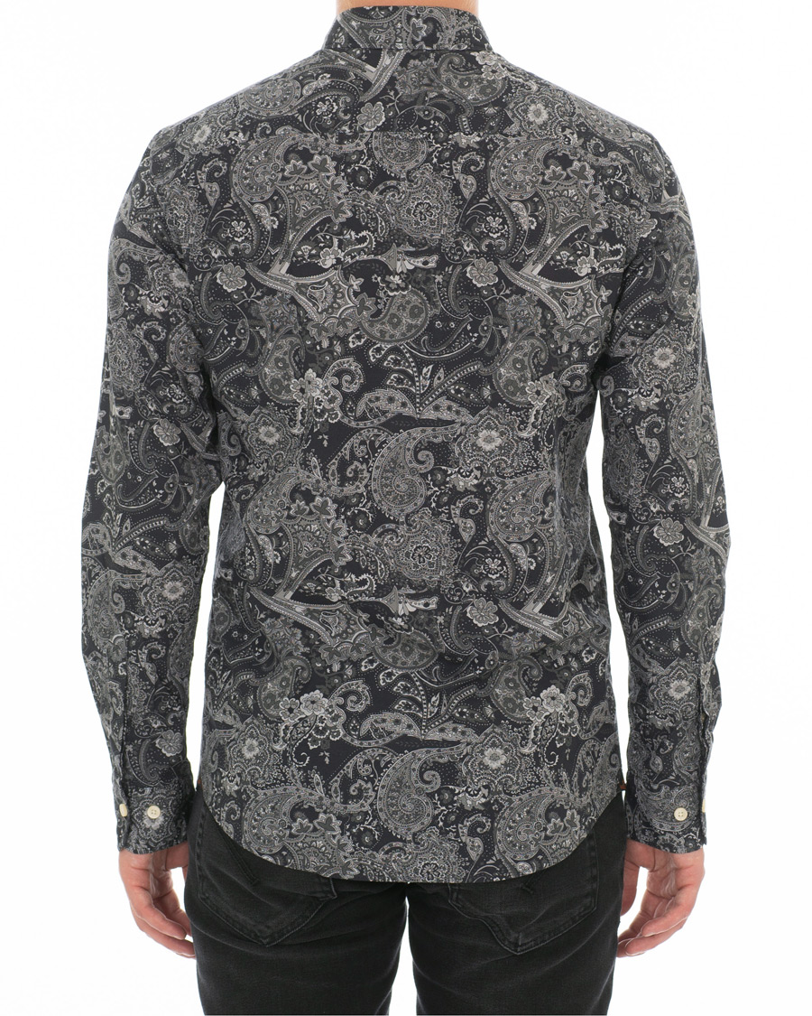 Herre | Skjorter | Morris | Montaron Printed Paisley Shirt Grey