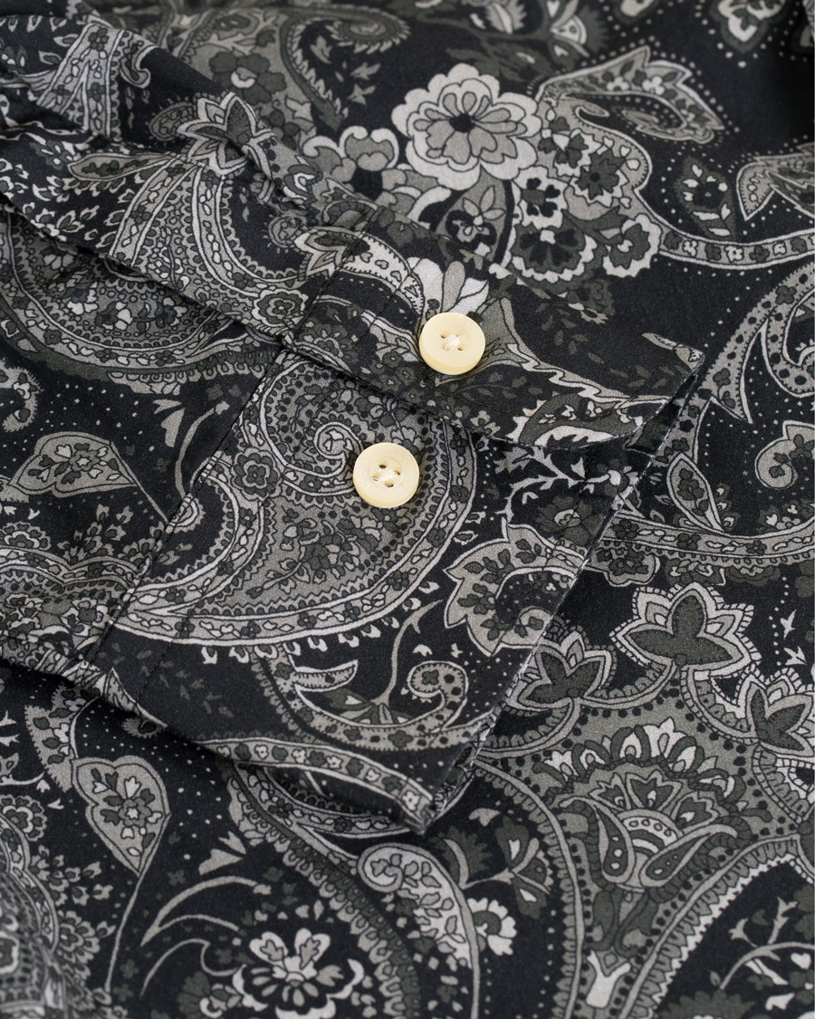 Herre | Skjorter | Morris | Montaron Printed Paisley Shirt Grey