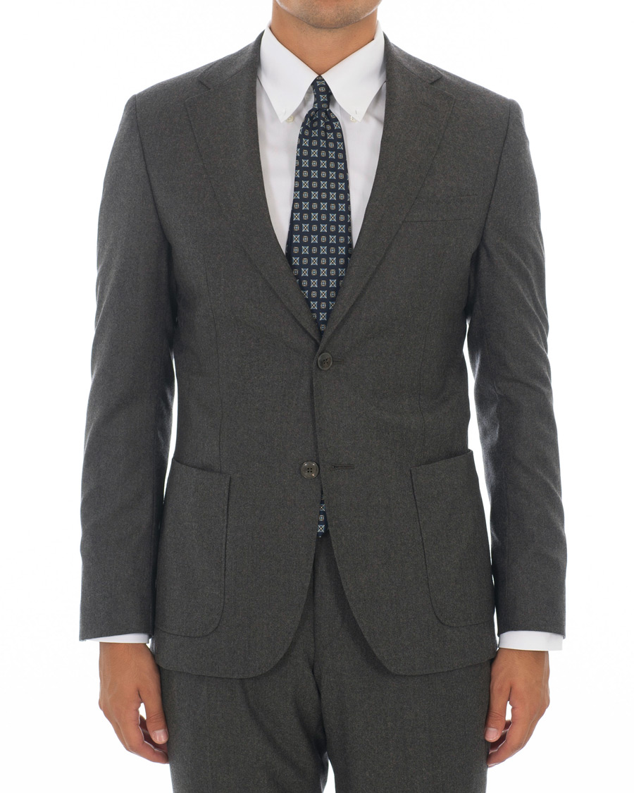 Herre | Dressjakker | Morris Heritage | Mike Patch Pocket Flannel Blazer Brown