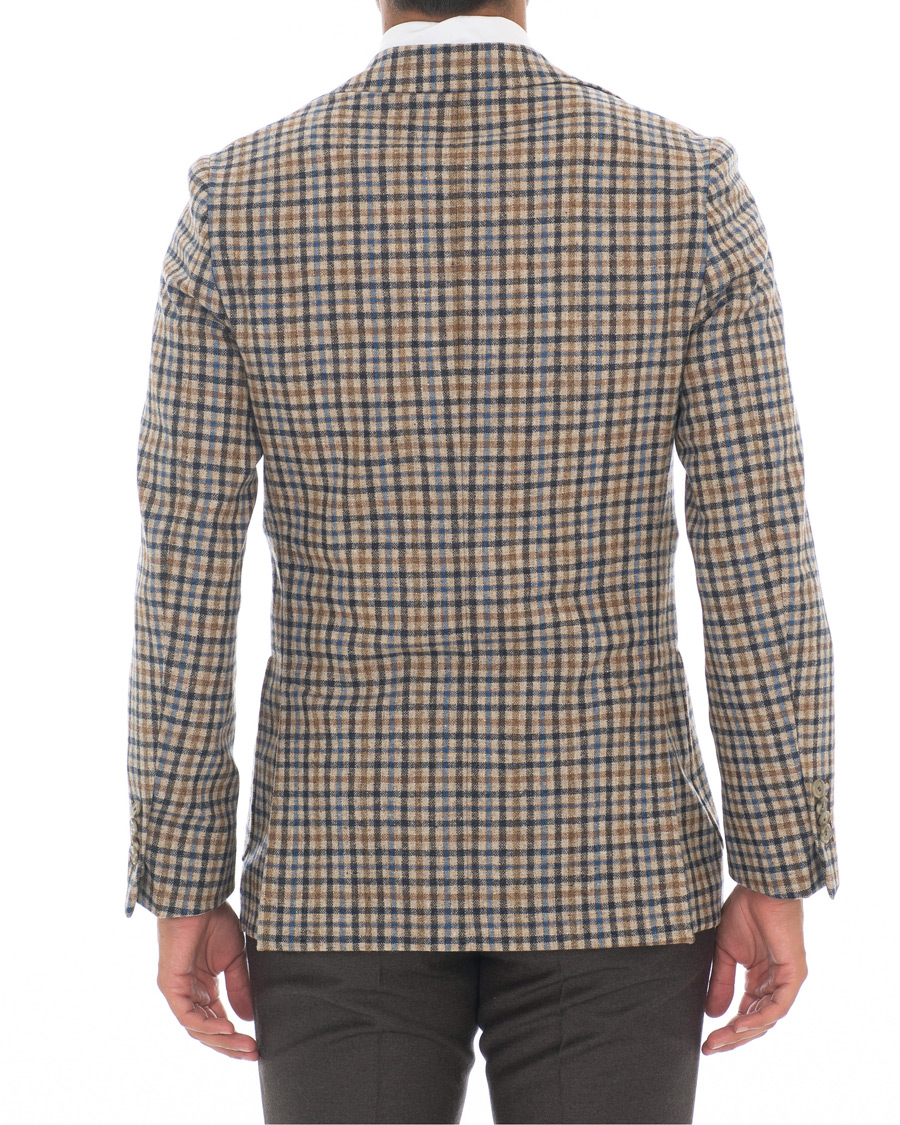 Herre | Dressjakker | Morris Heritage | John Colour Check Wool Blazer Brown