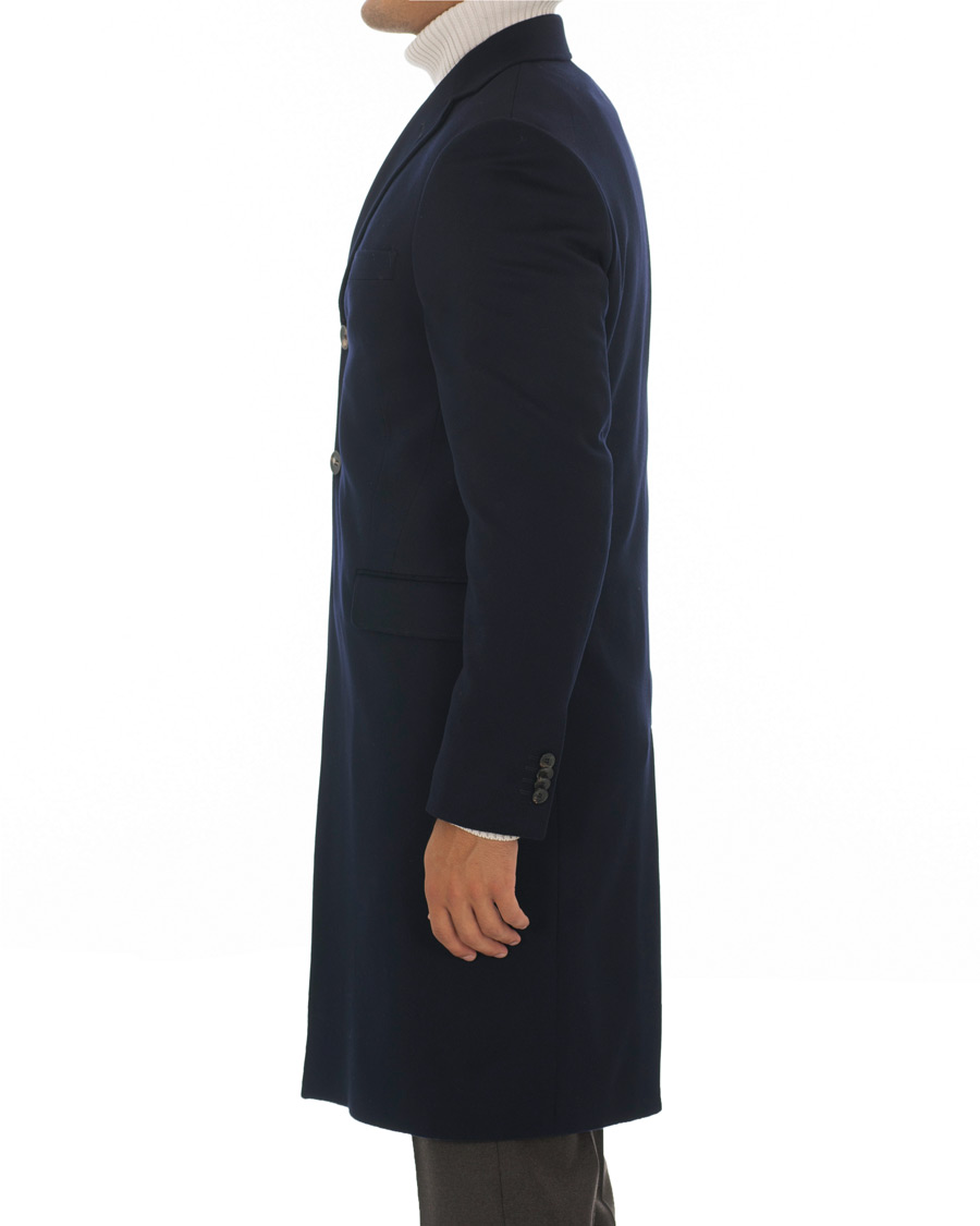 Herre | Jakker | Morris Heritage | Gillis Loro Piana Wool Coat Navy