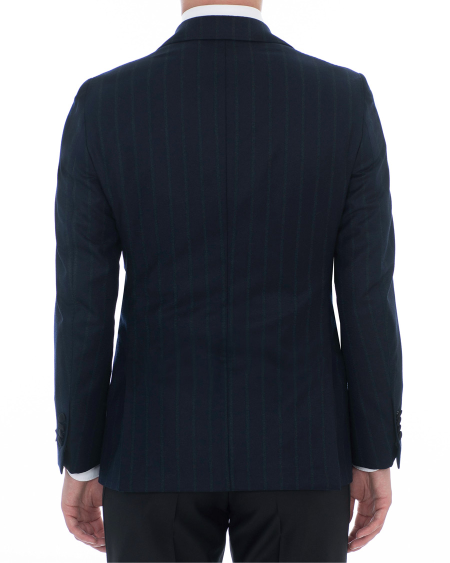 Herre | Dressjakker | Morris Heritage | Striped Limited Tuxedo Blazer Navy