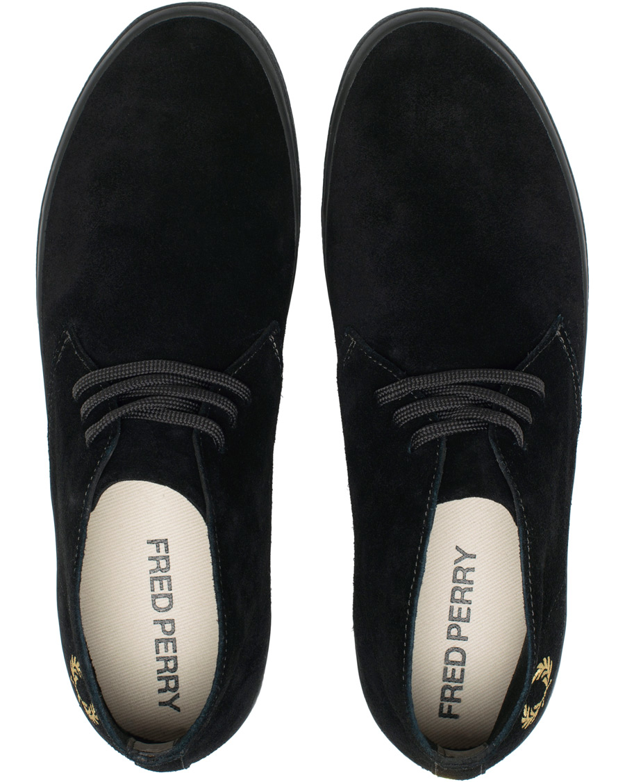 Herre | Fred Perry Portwood Suede Chukka Sneaker Black/Champagne | Fred Perry | Portwood Suede Chukka Sneaker Black/Champagne