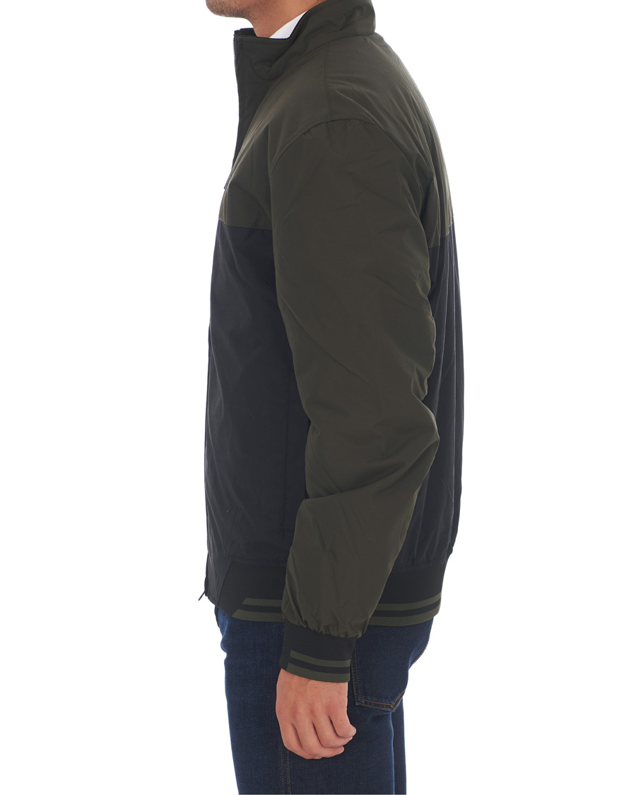 Herre | Jakker | Fred Perry | Colour Block Sports Jacket Hunting Green