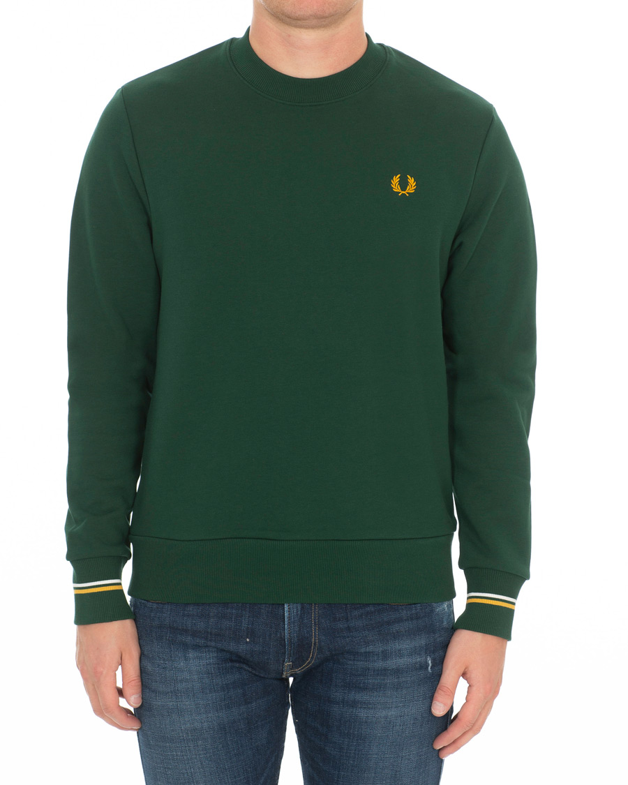 Herre | Gensere | Fred Perry | Crew Neck Sweatshirt Green