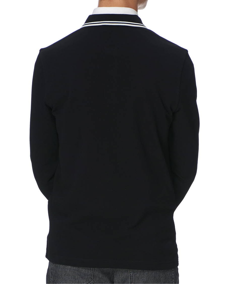 Herre | Gensere | Fred Perry | Slim Fit Long Sleeve Polo Twin Tip Black