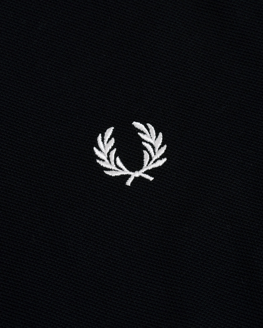 Herre | Gensere | Fred Perry | Slim Fit Long Sleeve Polo Twin Tip Black