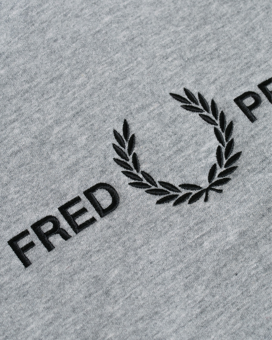 Herre | Gensere | Fred Perry | Graphic Hooded Sweatshirt Steel Marl
