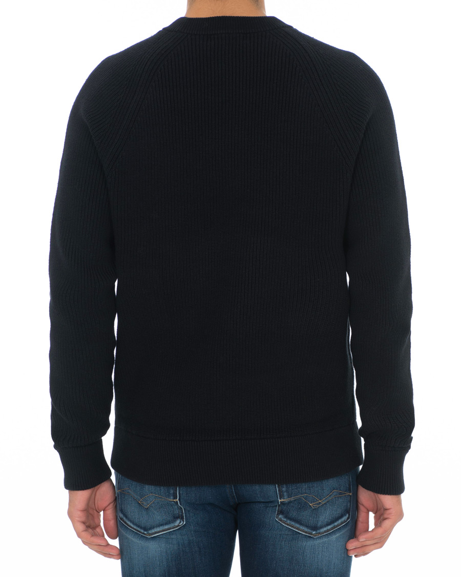 Herre | Gensere | Fred Perry | Ribbed Crew Neck Jumper Black