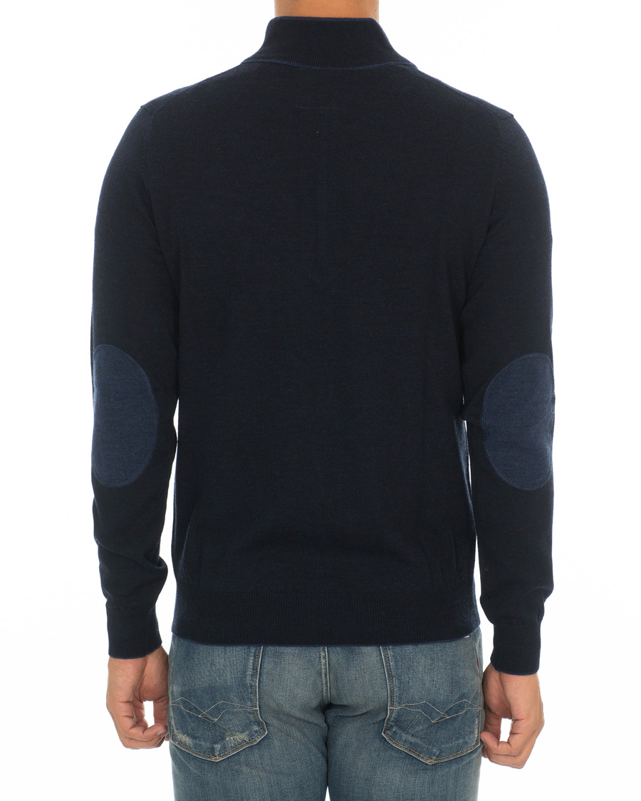 Herre | Gensere | Aeronautica Militare | MA1188 Merino Half Zip Navy