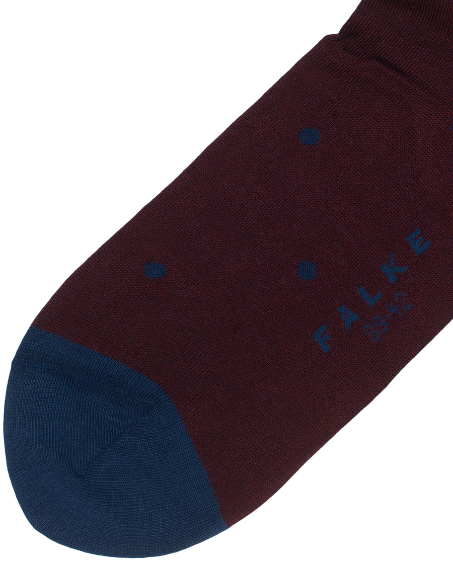 Herre | Undertøy | Falke | Cotton Dot Sock Barolo/Navy