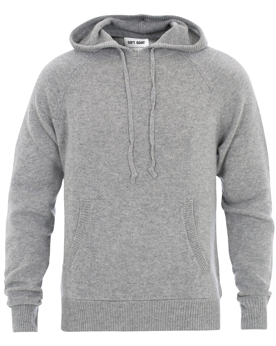 Herre | Gensere | Soft Goat | Cashmere Chunky Hoodie Grey