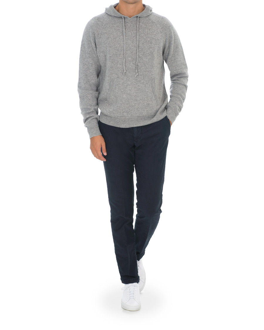 Herre | Gensere | Soft Goat | Cashmere Chunky Hoodie Grey