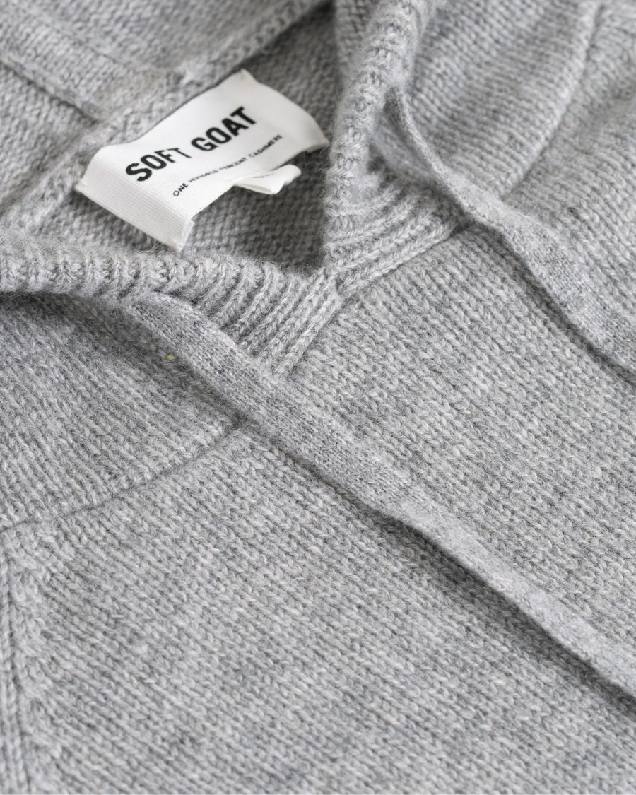 Herre | Gensere | Soft Goat | Cashmere Chunky Hoodie Grey